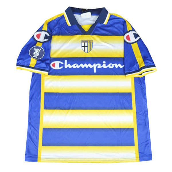 Tailandia Replicas Camiseta Parma 2ª Retro 2004 2005 Azul Amarillo